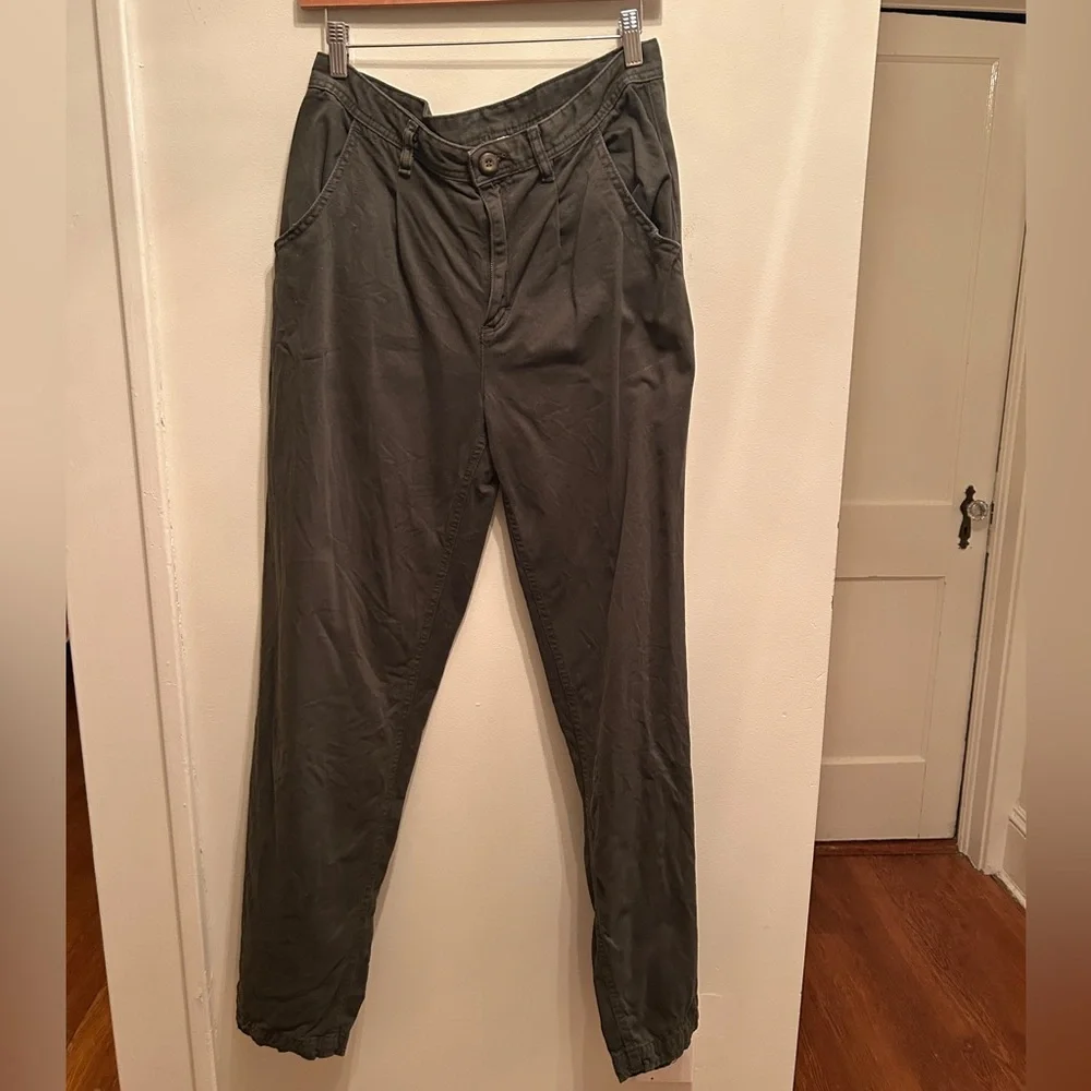 Free People Olive Green Trousers - Picture 2 of 4